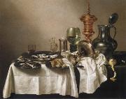 Willem Claesz Heda Style life with gilded cup oil painting artist